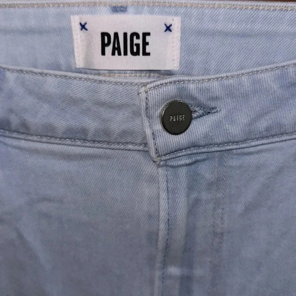 Paige Cindy Crop Light Wash Kokomo Live Hem Jeans Size 31 - Picture 10 of 12